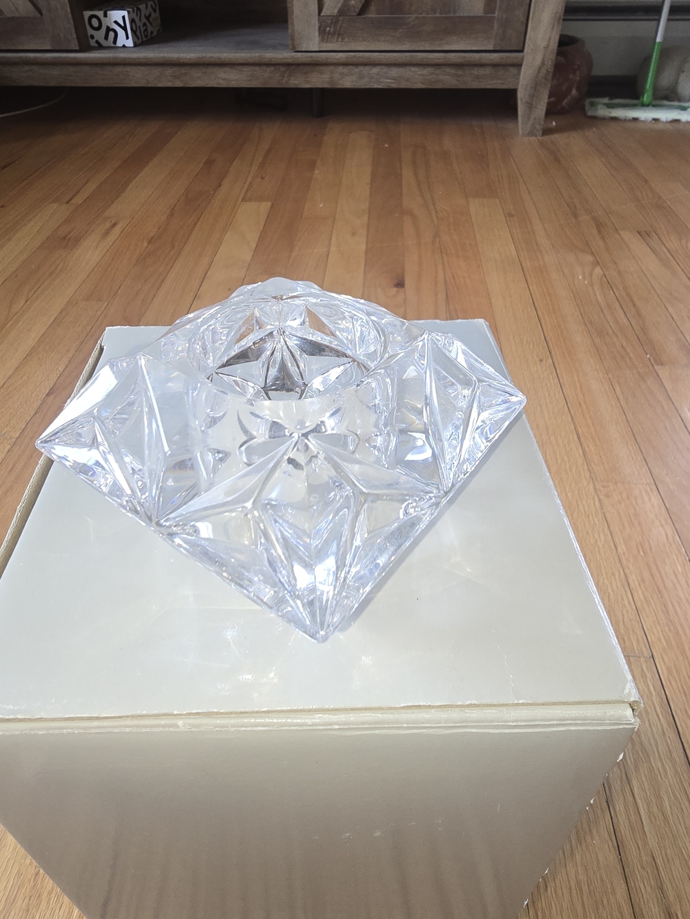 Clear Cut Crystal Decorative Bowl
